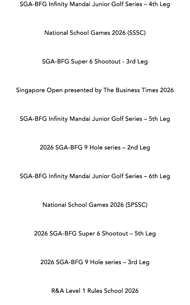 HSBC Women’s World Championship 2026 SGA BFG Super 6 Shootout 2nd Leg Aramco LIV Golf Singapore 2026 SGA BFG Challeng...