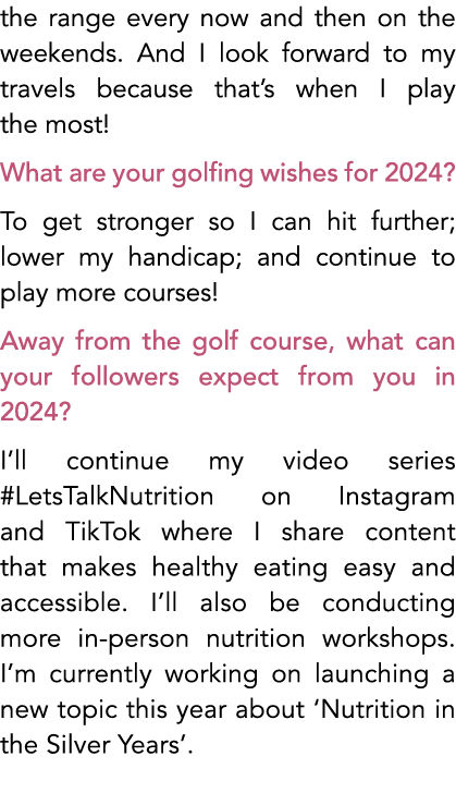 the range every now and then on the weekends. And I look forward to my travels because that’s when I play the most! W...