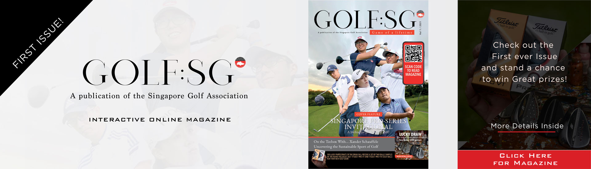 The first issue of Golf:SG is now available